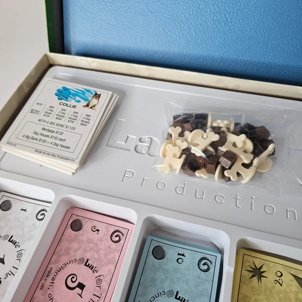 Dog-opoly Monopoly Property Trading Board Game Complete Set Dogs Made‎ in USA